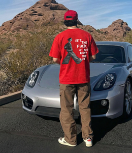 City Off Domes Rise Mode  Red T-shirt