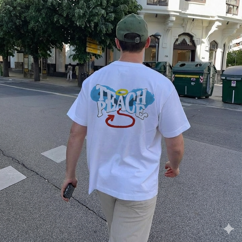 City Off Domes Peace White T-shirt