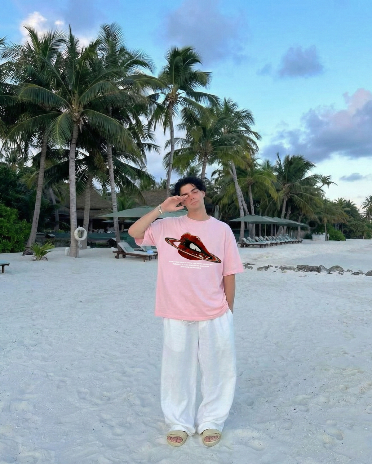 City Off Domes Red Alert Pink T-shirt