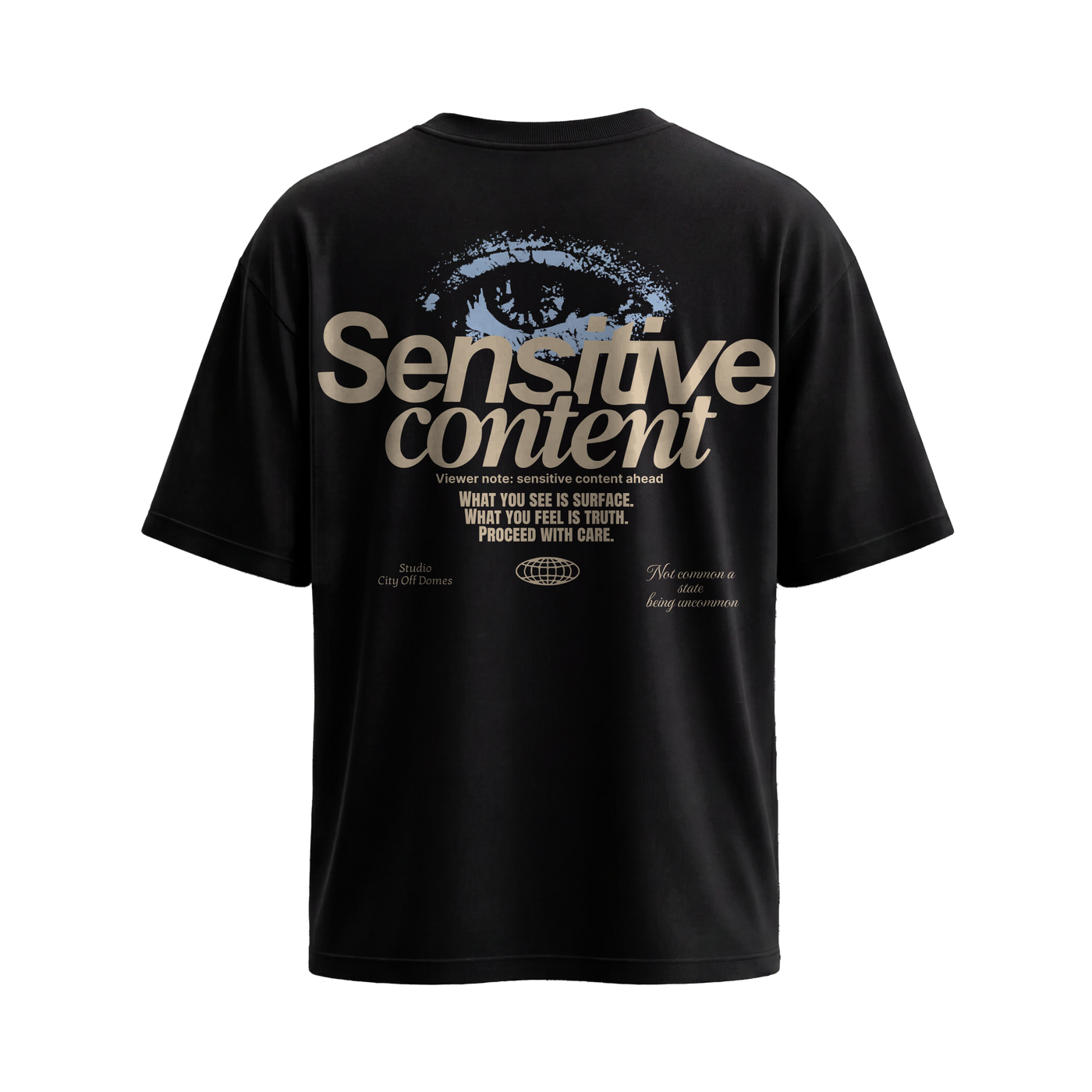 City Off Domes Senstive Content Black T-Shirt