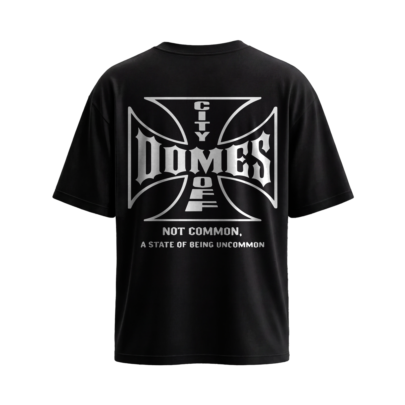 City Off Domes Not Common Black T-Shirt