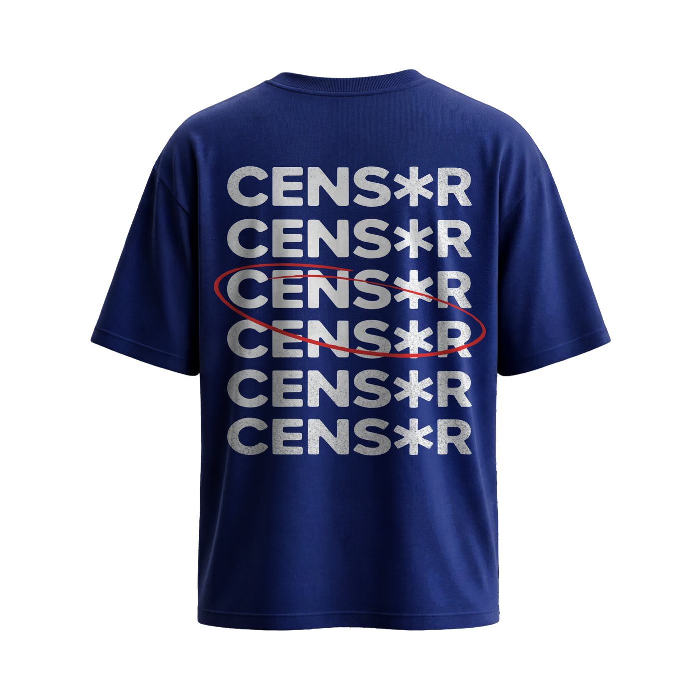 City Off Domes Red Stroke Blue T-Shirt