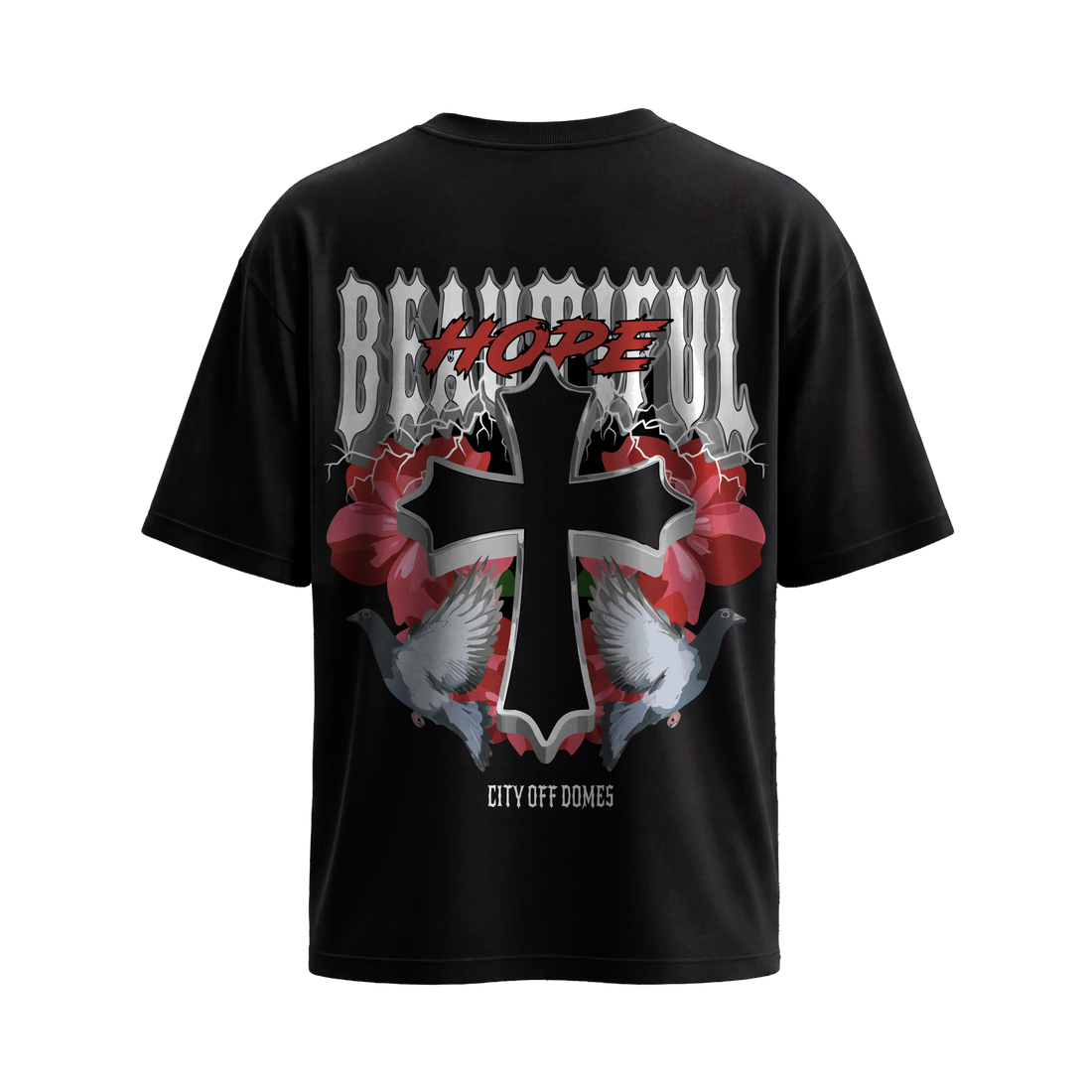 City Off Domes Chaos Culture Black T-Shirt