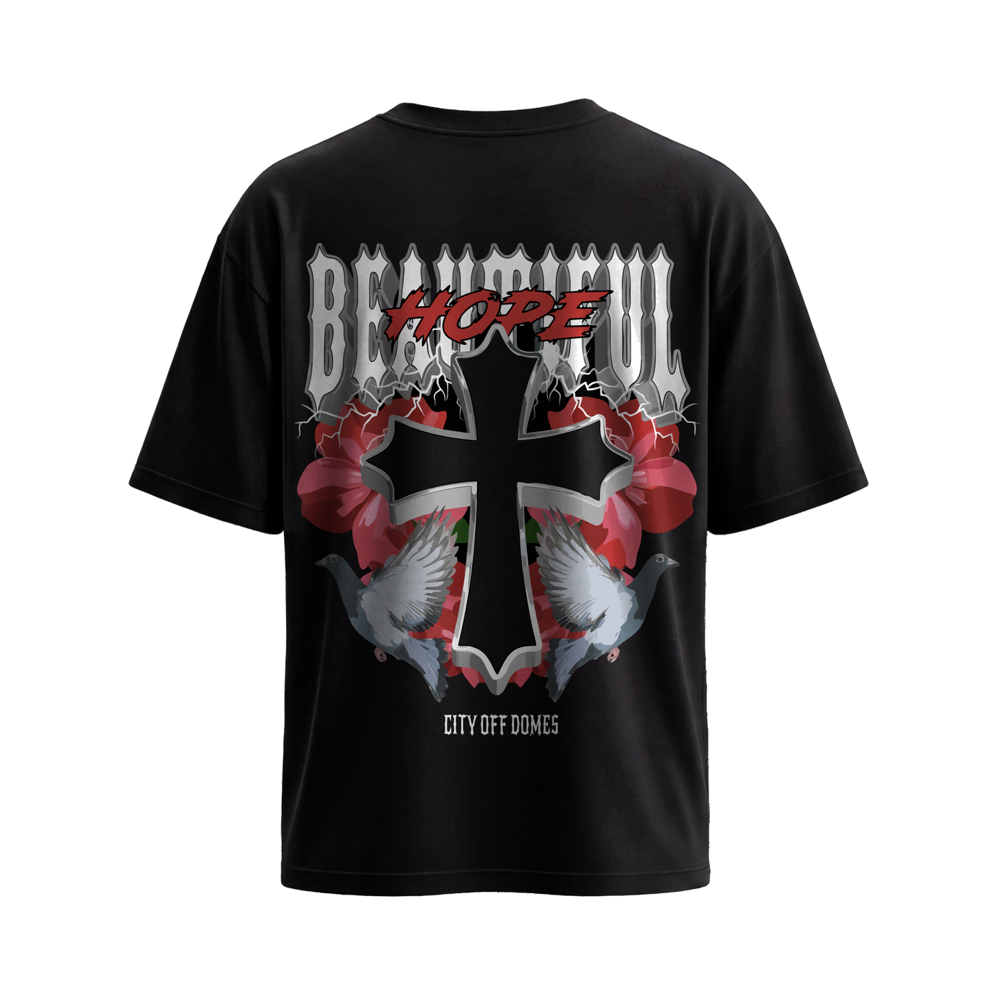 City Off Domes Chaos Culture Black T-Shirt