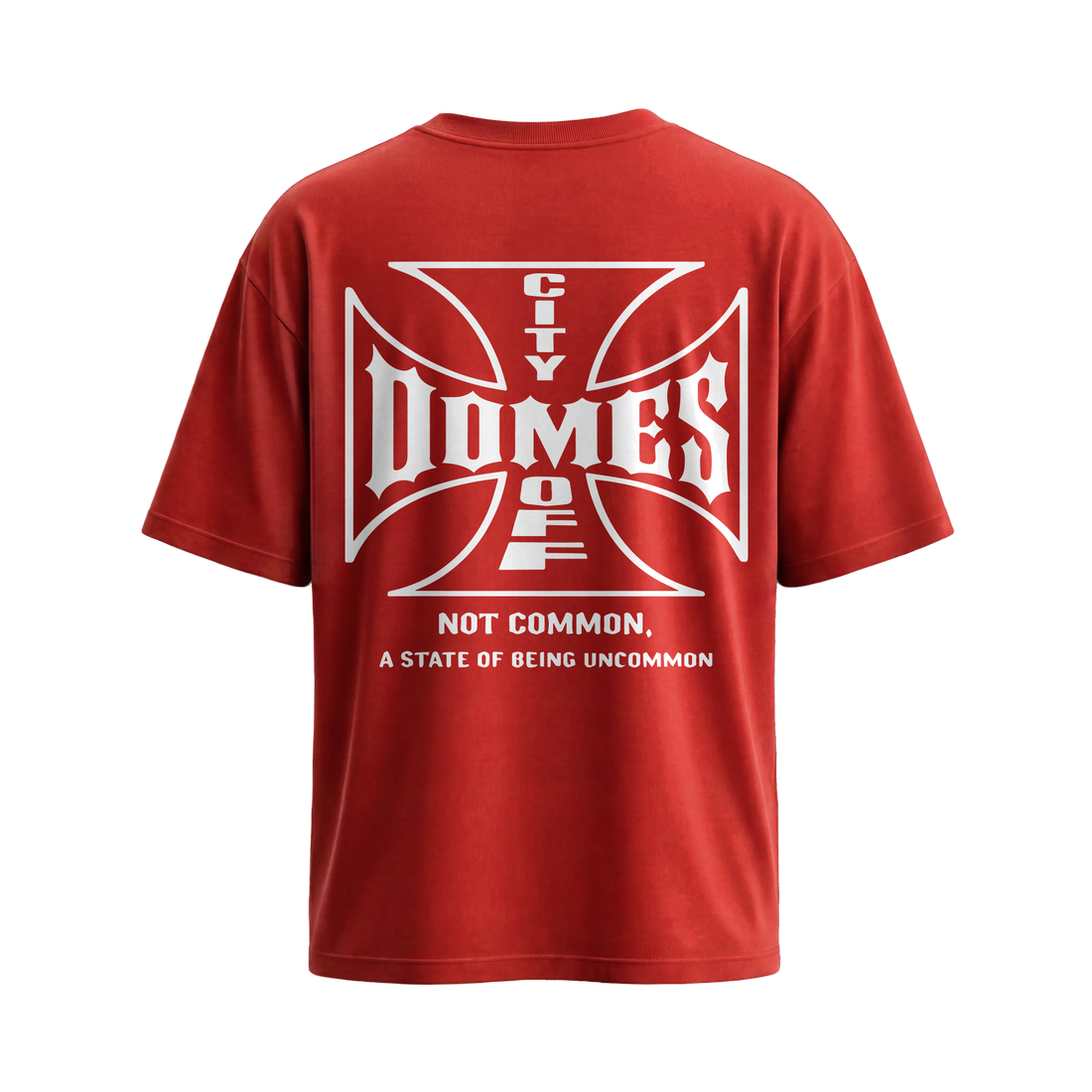 City Off Domes Not Common Red T-Shirt