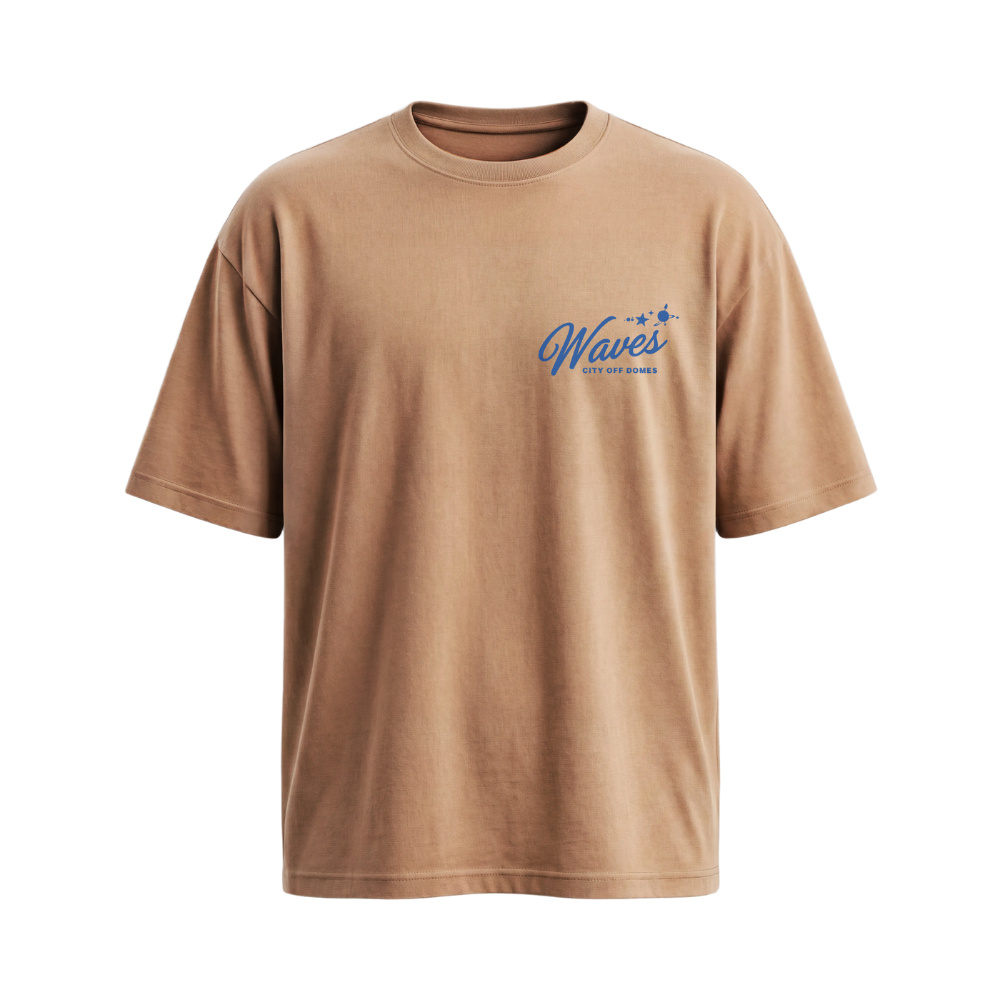 City Off Domes Summer Waves Brown T-Shirt