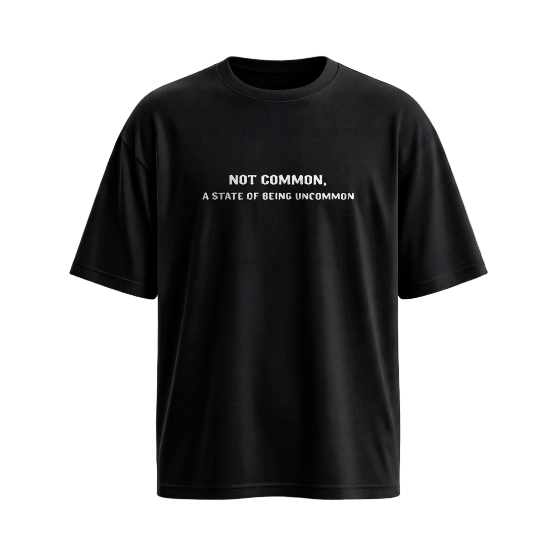 City Off Domes Not Common Black T-Shirt