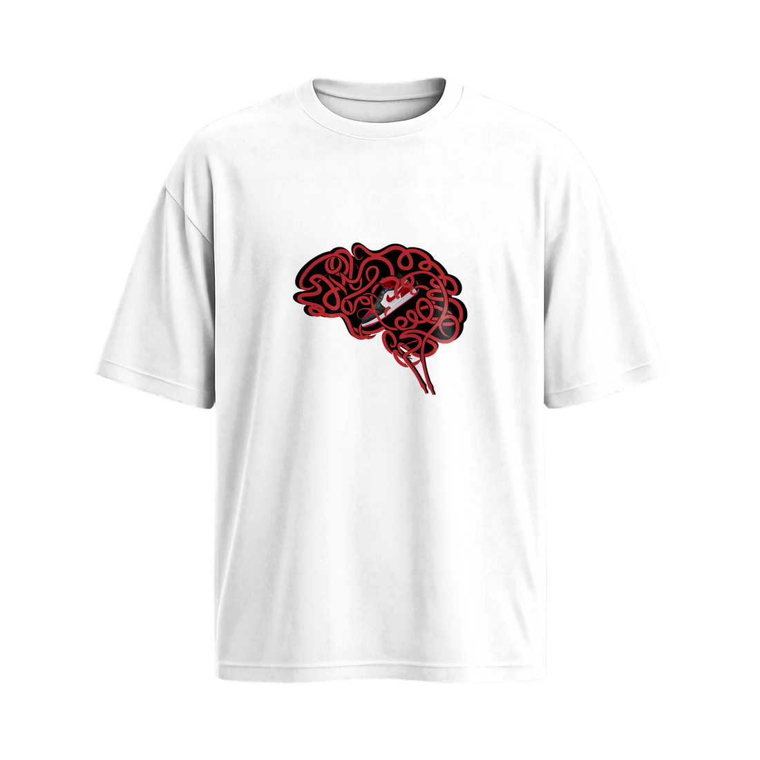 City Off Domes Hustle Brain White T-Shirt
