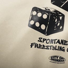 Close-up fabric detail - SPONTANEOUS GENERATION TEE