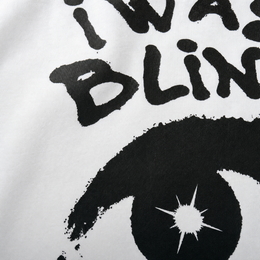 Close-up fabric detail - City Off Domes Black Eyes White T-shirt