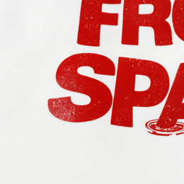 Close-up fabric detail - City Off Domes From Space White  T-shirt