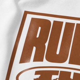 Close-up fabric detail - City Off Domes Rules The World White T-shirt