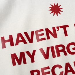 Close-up fabric detail - City Off Domes Faith Driven white T-shirt