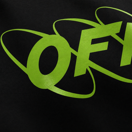 Close-up fabric detail - City Off Domes Off Season Black T-shirt
