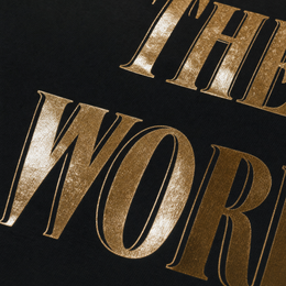 Close-up fabric detail - City Off Domes Powered Off Black T-shirt