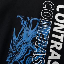 Close-up fabric detail - City Off Domes Static Vision Black T-shirt
