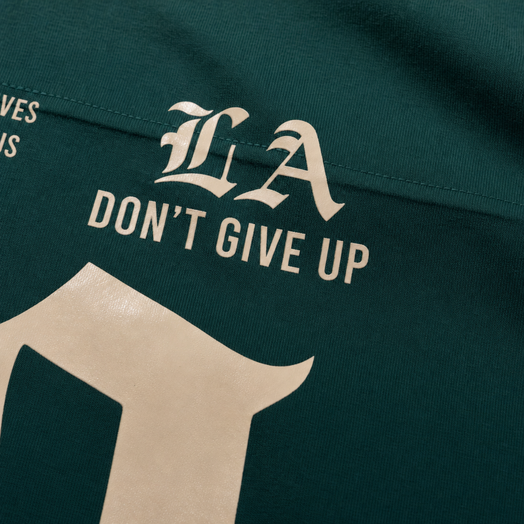 Close-up fabric detail - City Off Domes Icon Range Green Bowling Shirt