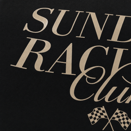 Close-up fabric detail - City Off Domes Sunday Racing Black Bowling Shirt