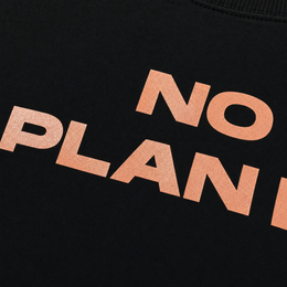Close-up fabric detail - City Off Domes No Plan B Black T-shirt