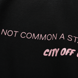 Close-up fabric detail - City Off Domes Subtle Storm Black T-shirt