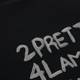 Close-up fabric detail - City Off Domes 2Pretty Ice Black T-shirt