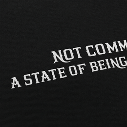 Close-up fabric detail - City Off Domes Chaos Culture Black T-shirt