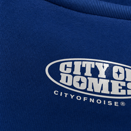 Close-up fabric detail - City Off Domes City of Noise Blue T-shirt