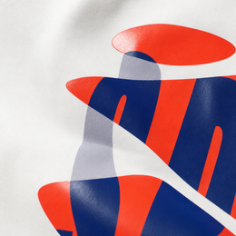Close-up fabric detail - City Off Domes Gravity Drop White T-shirt