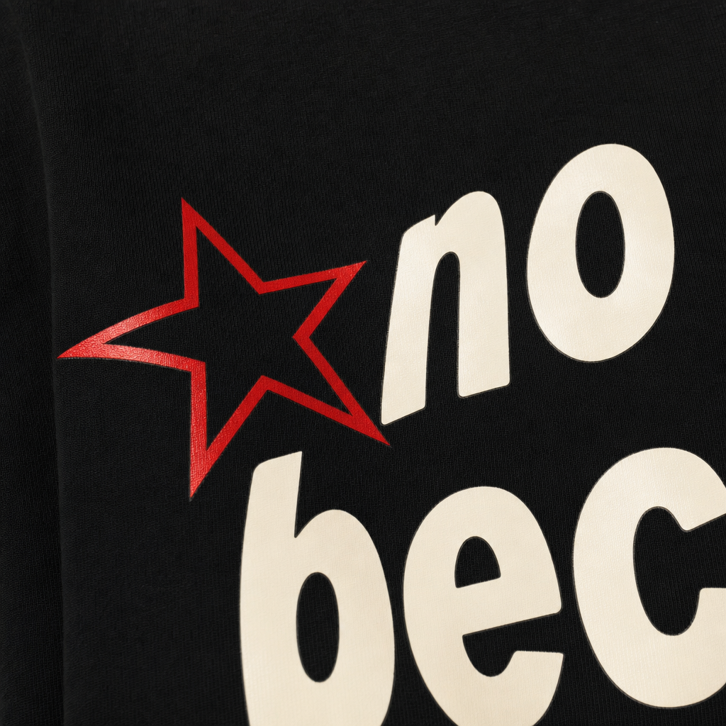 Close-up fabric detail - City Off Domes System Denied Black T-shirt