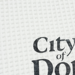 Close-up fabric detail - City Off Domes Waffle Shirt White