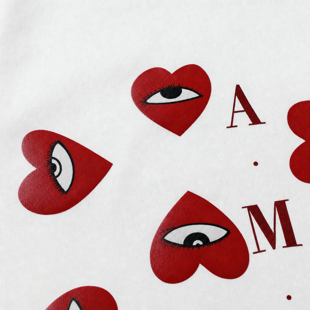 Close-up fabric detail - City Off Domes Anti-Pleasure Club White Quater Zip T-Shirt