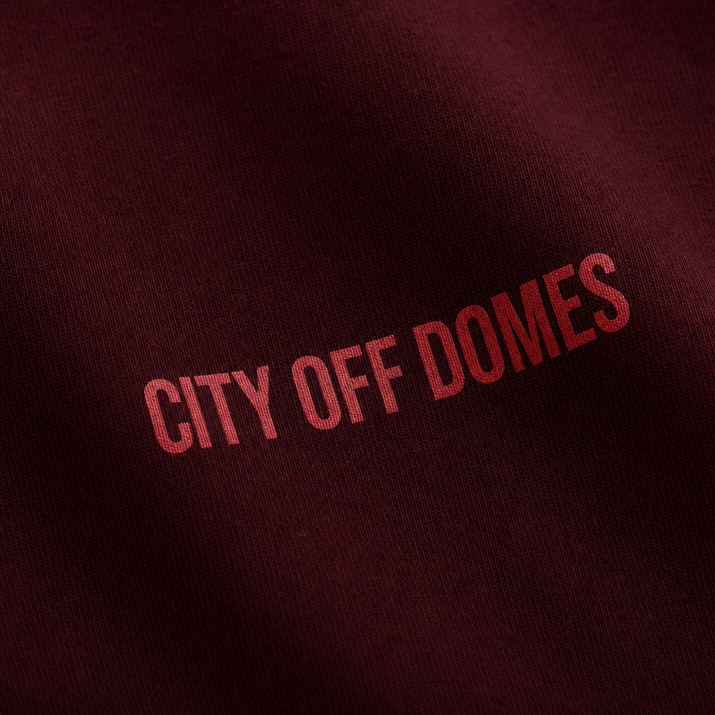 Close-up fabric detail - City Off Domes By Sass Maroon Tank Top