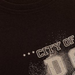 Close-up fabric detail - City Off Domes Particle Storm Brown Tank Top