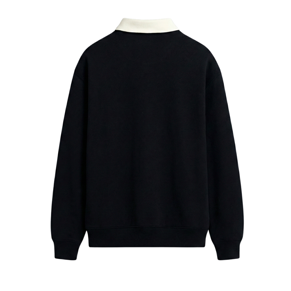 City Off Domes Code Black Polo Sweatshirt