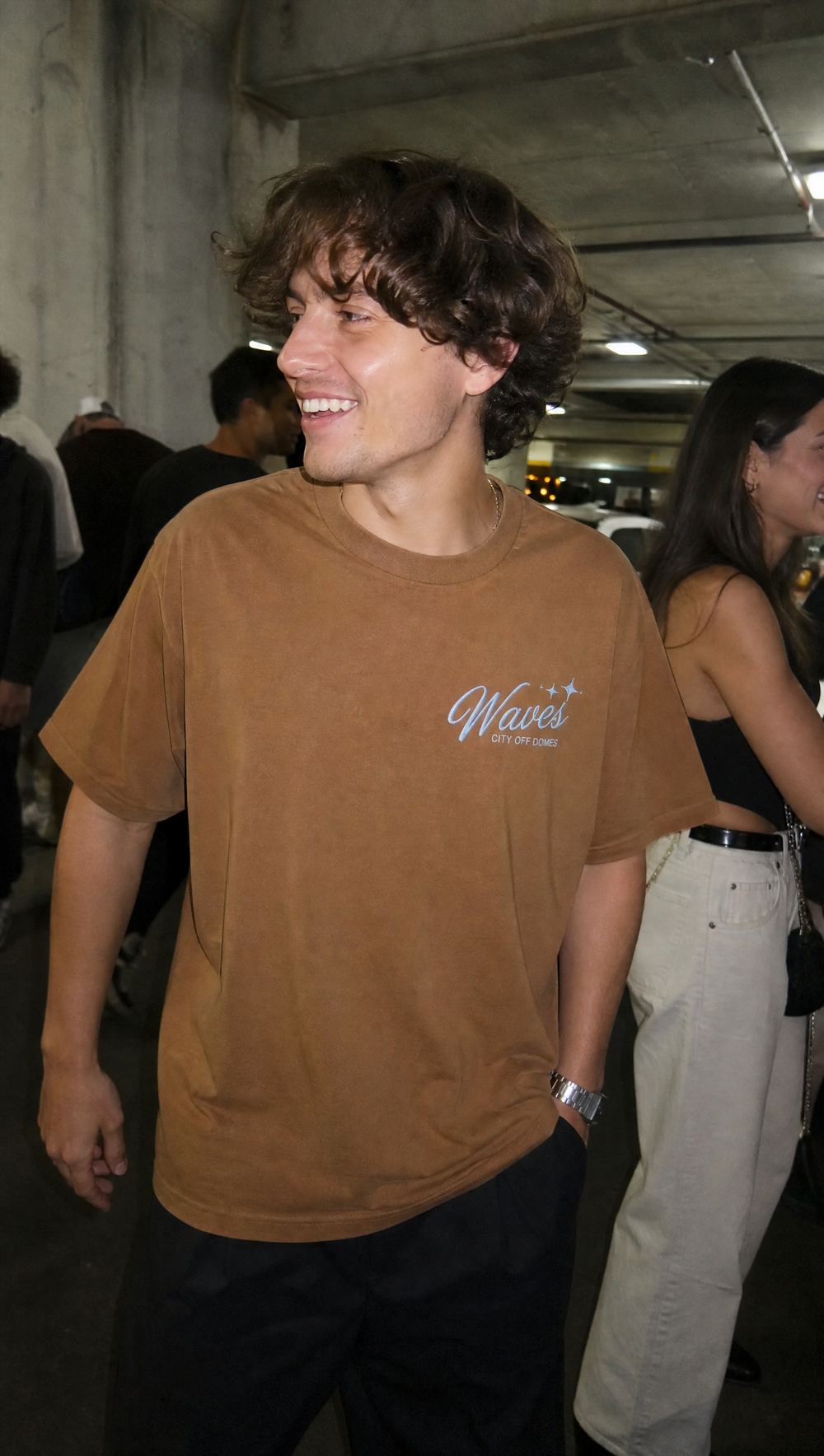 City Off Domes Summer Waves Brown T-shirt