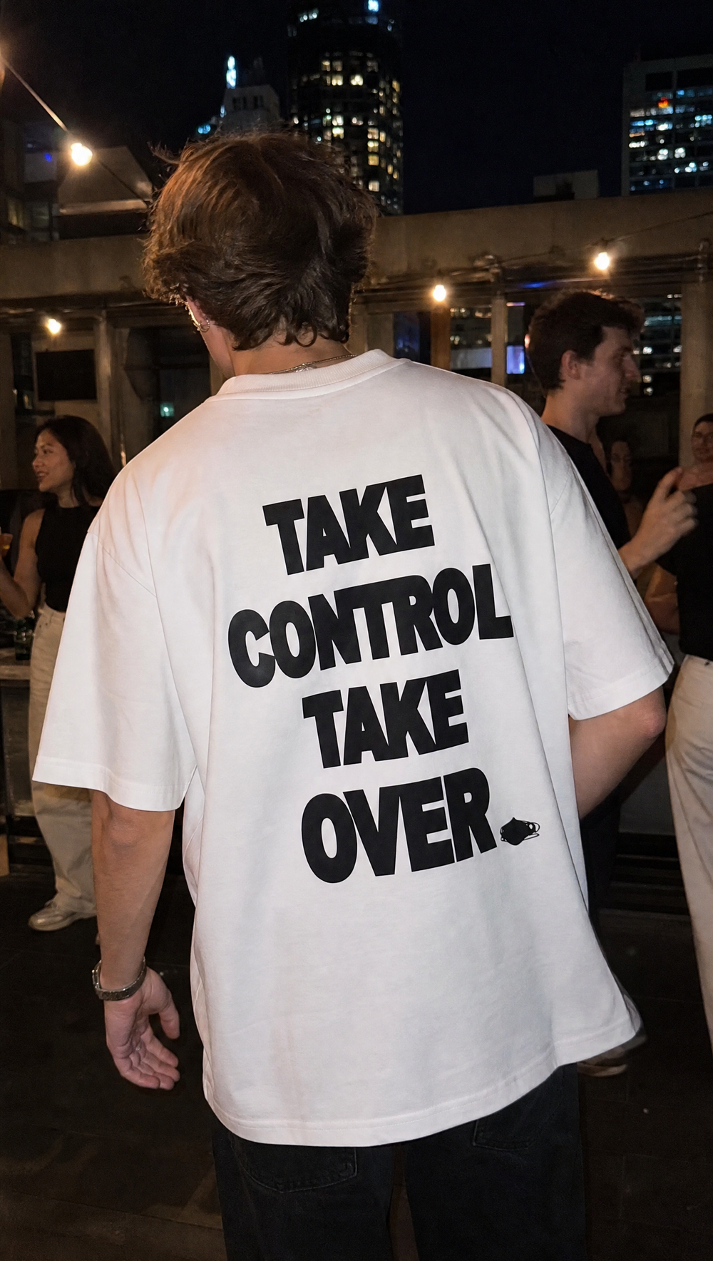 City Off Domes Take Over White  T-shirt