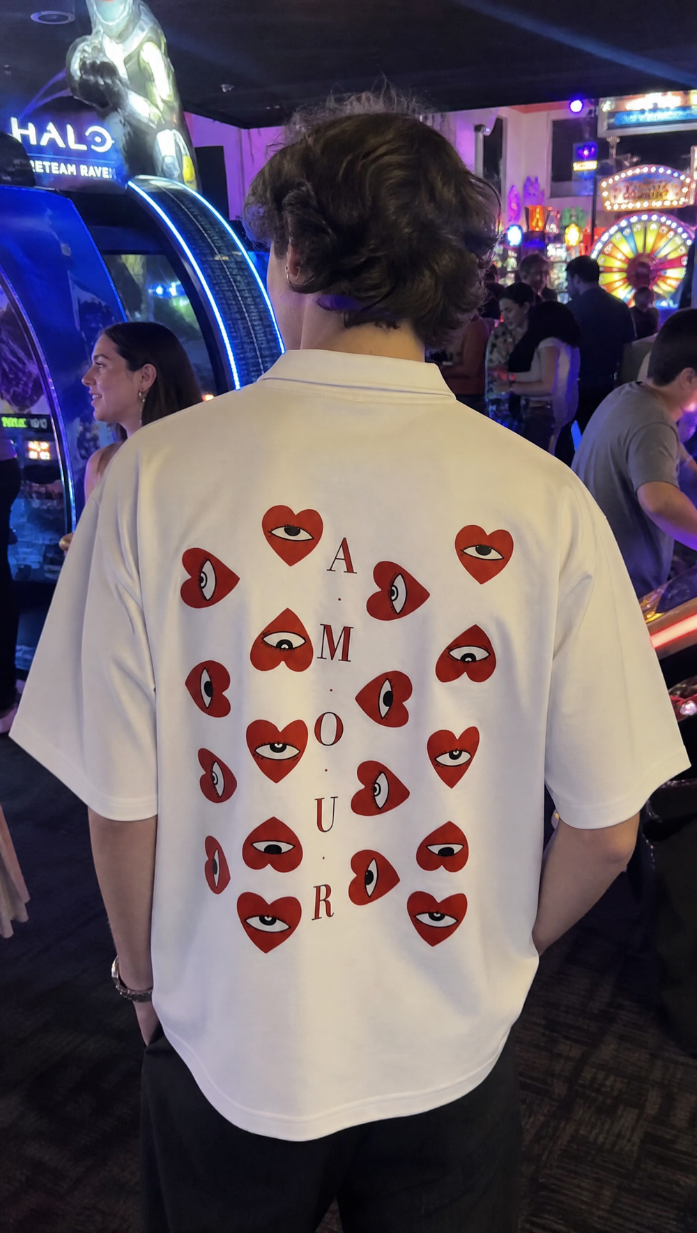 City Off Domes Anti-Pleasure Club White Quater Zip T-Shirt