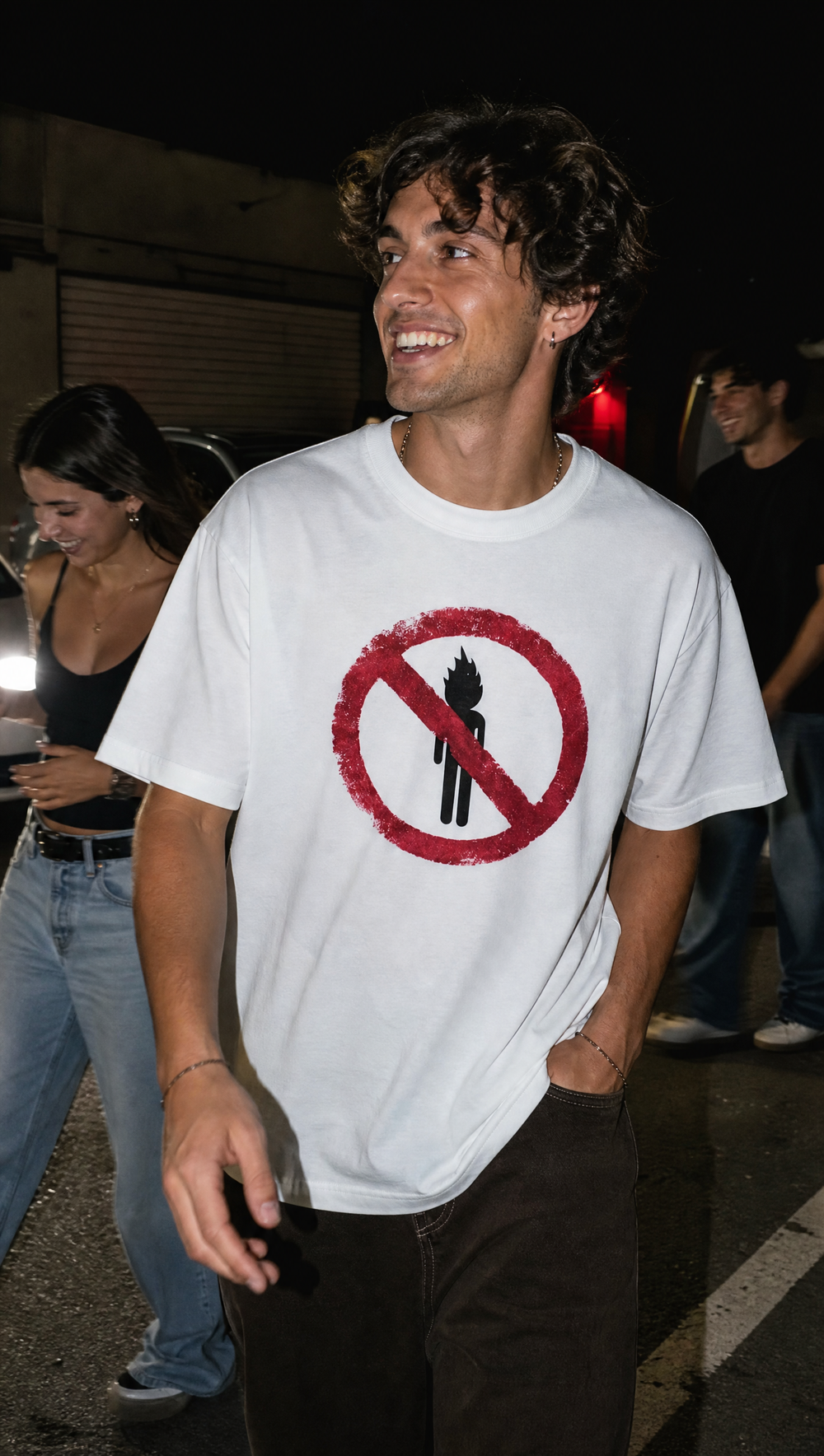 City Off Domes StreetScript White T-shirt