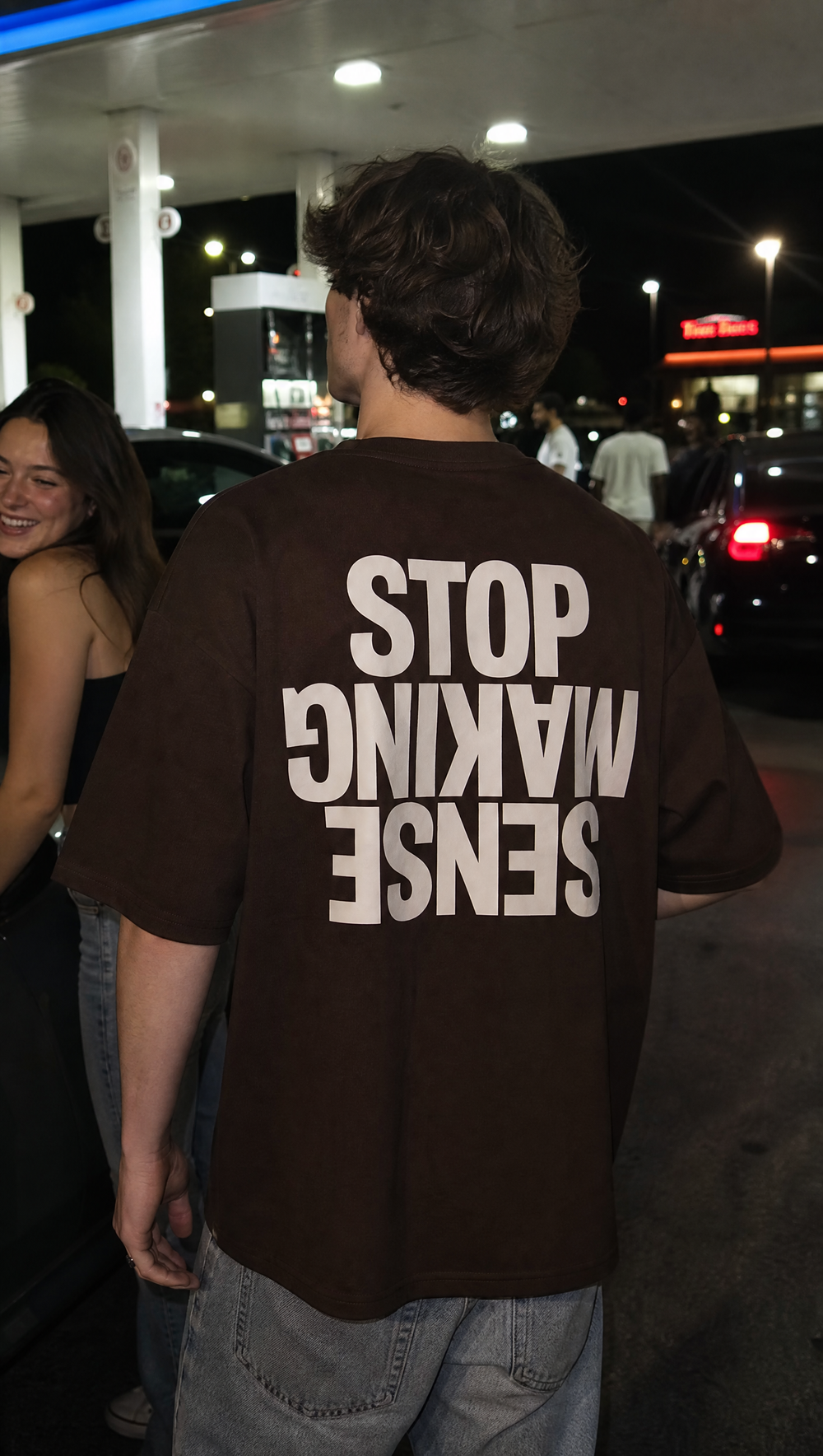 City Off Domes Make Sense Dark Brown T-shirt