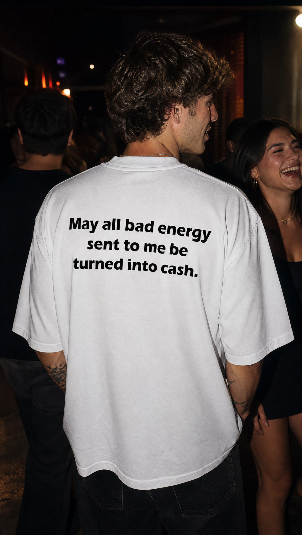 City Off Domes Bad Energy white T-shirt