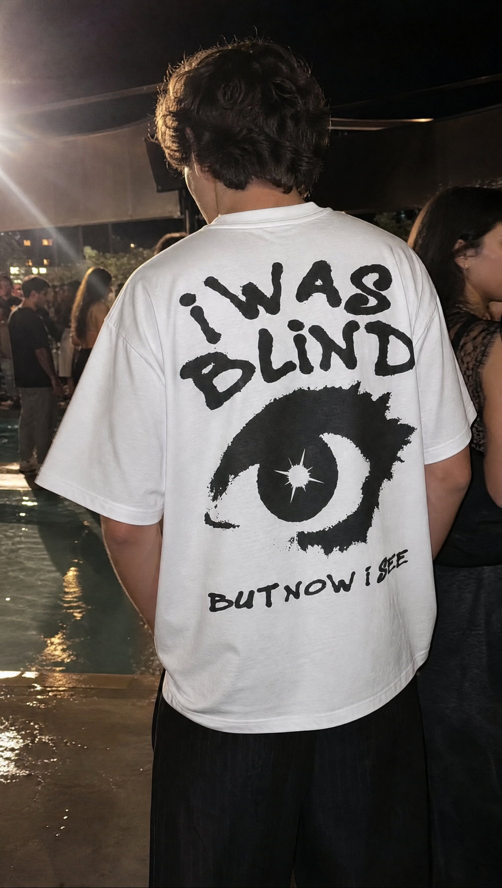 City Off Domes Black Eyes White T-shirt
