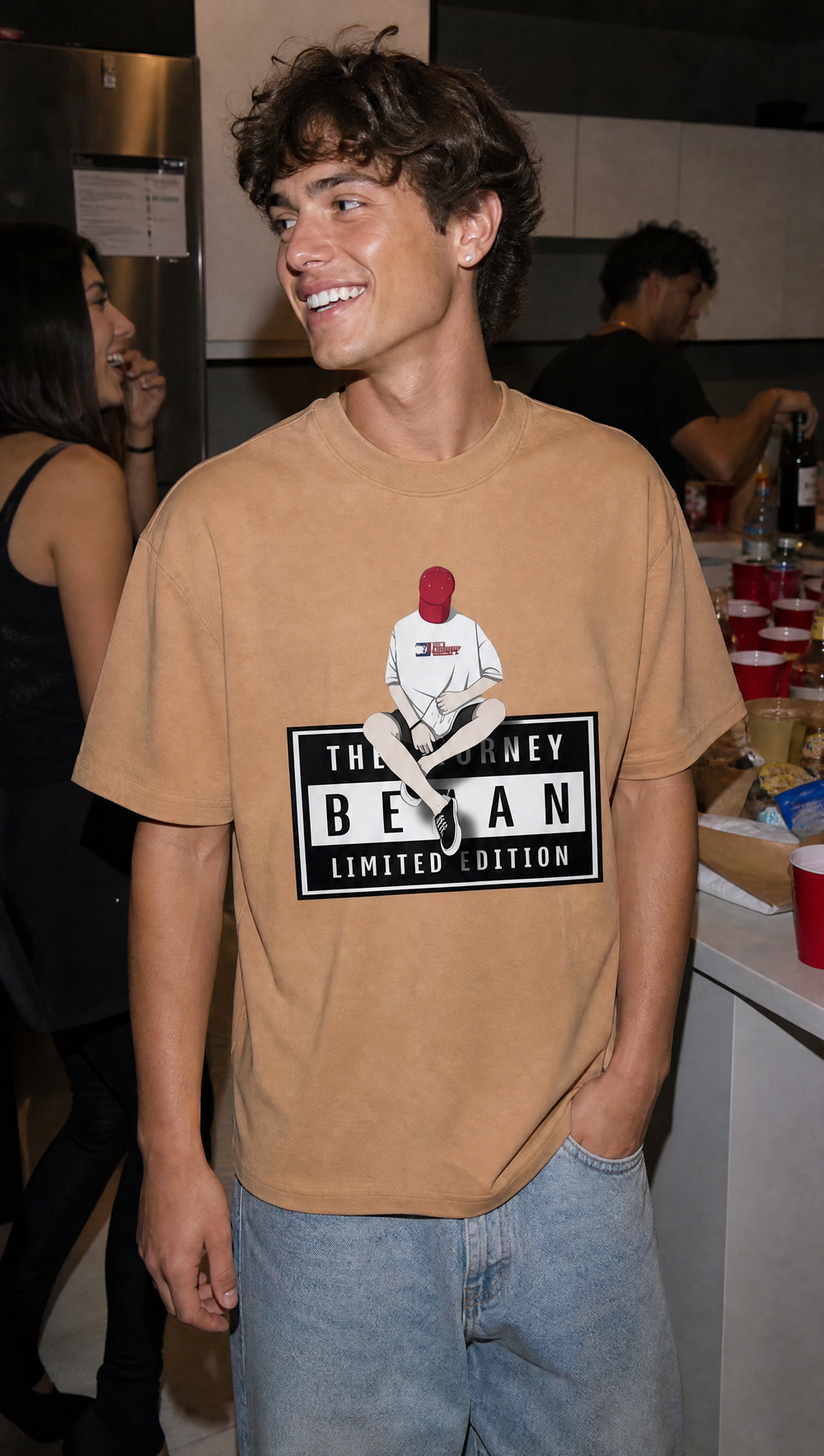 City Off Domes City of Noise Beige T-shirt