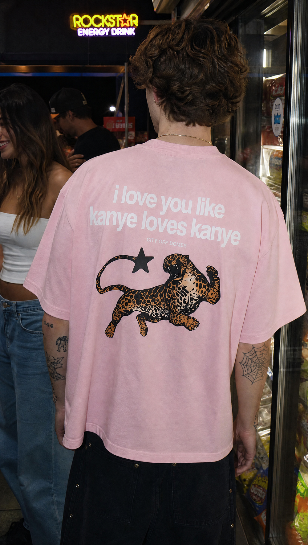 City Off Domes Kanye Love Pink T-shirt