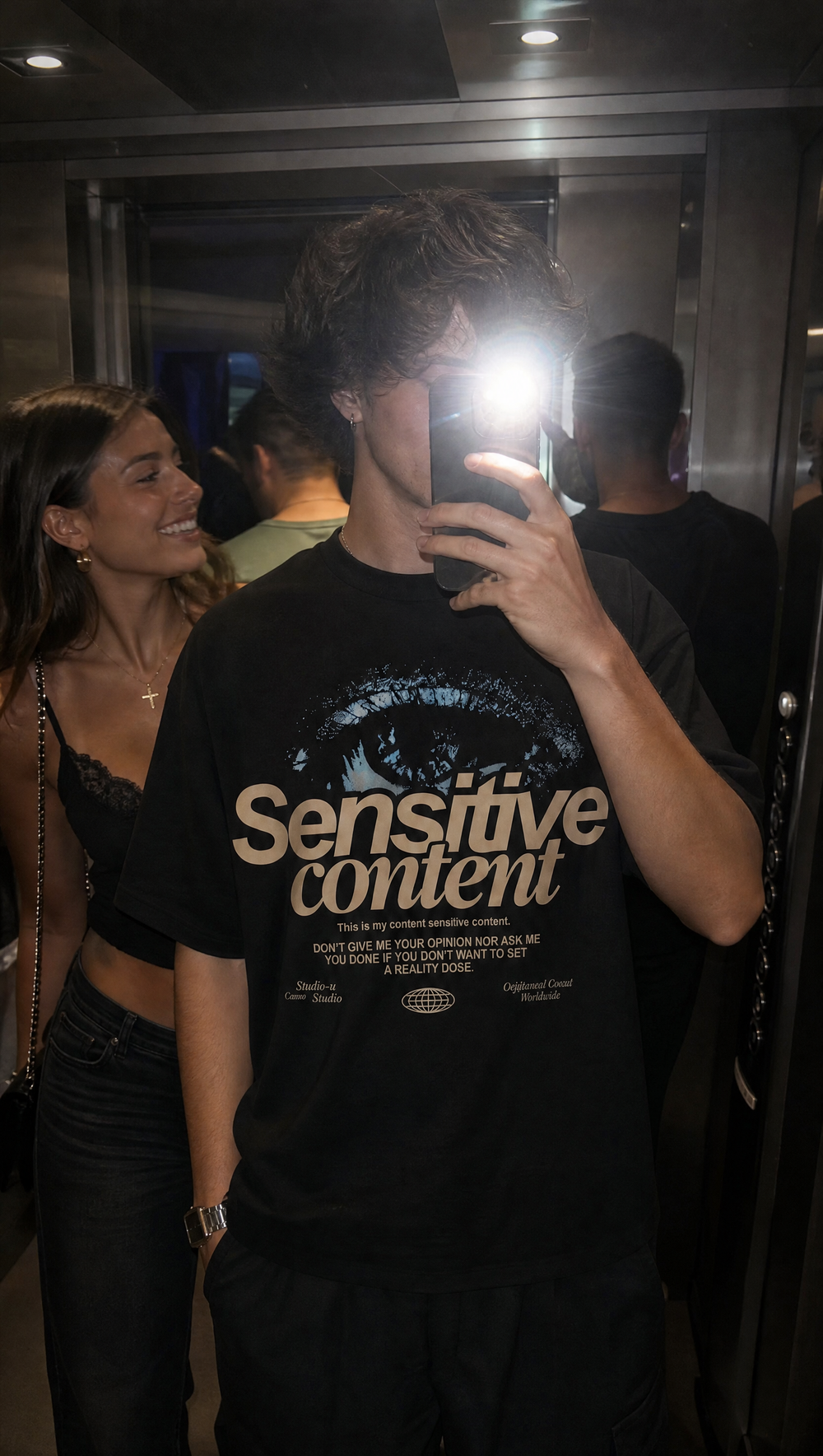 City Off Domes Senstive Content Black T-shirt