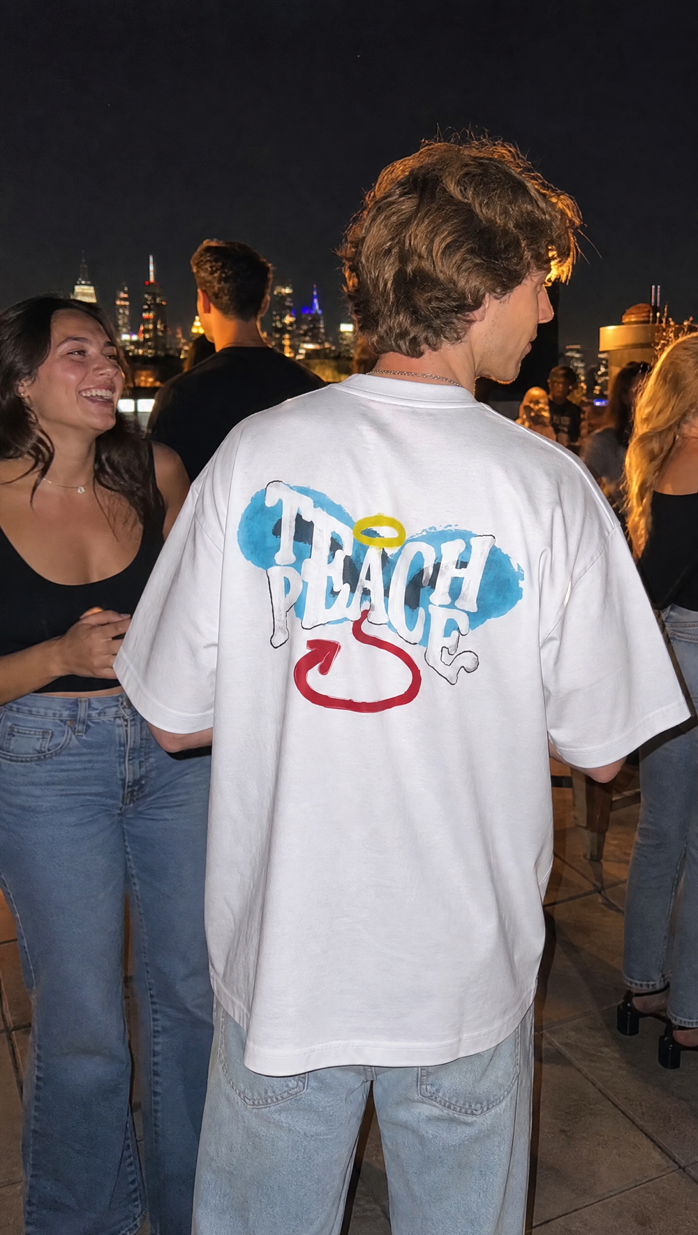 City Off Domes Peace White T-shirt
