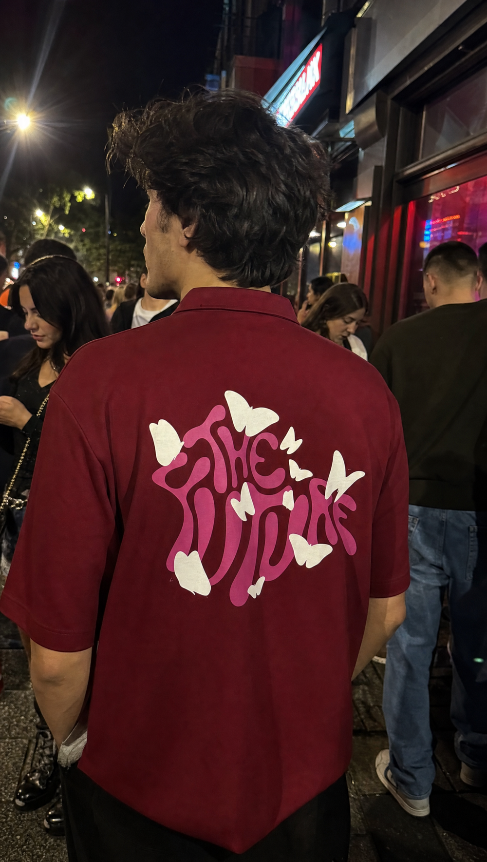 City Off Domes Dream in Ink  Maroon Polo Quater Zip T-Shirt