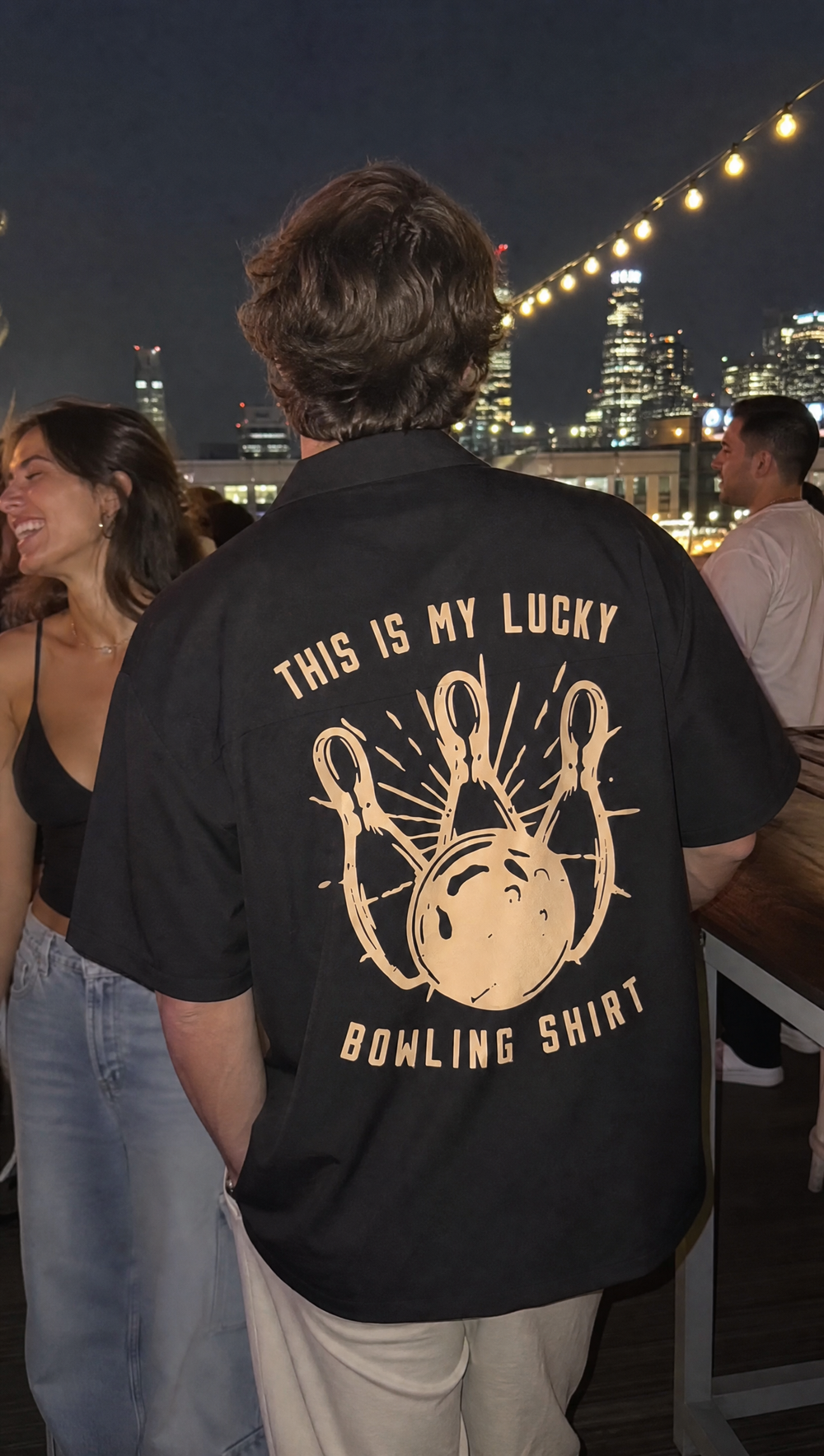City Off Domes Limitless Minds Black Bowling Shirt