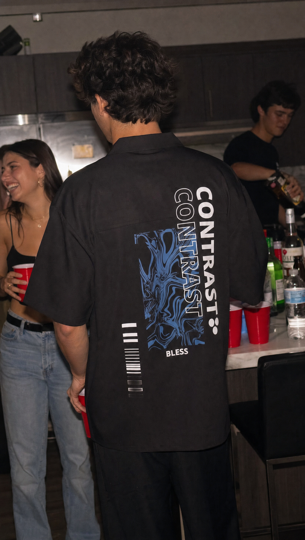 City Off Domes Starline Collective Black Bowling Shirt
