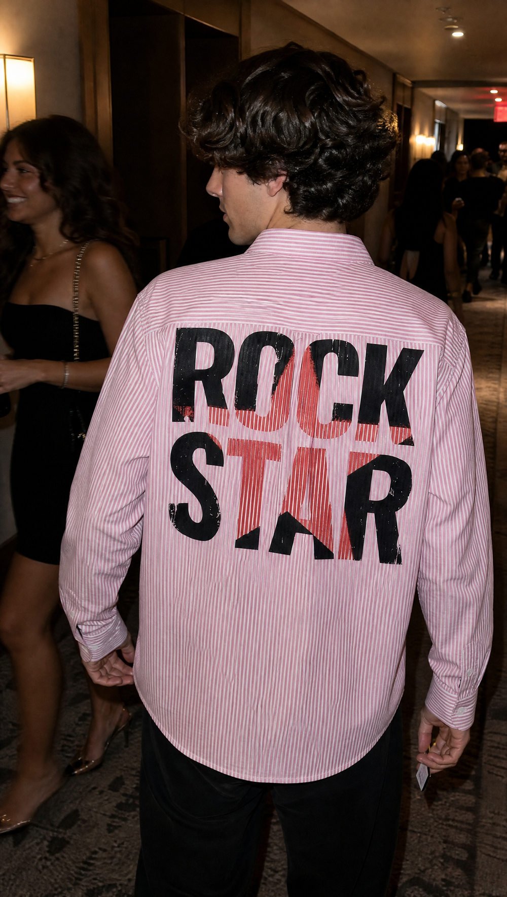 City Off Domes Rock Star Pink Stripe Shirt