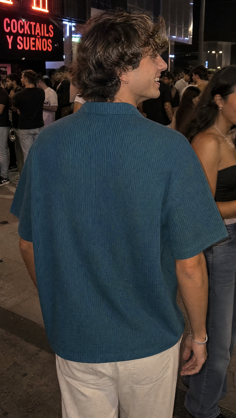 City Off Domes Waffle Shirt Teal
